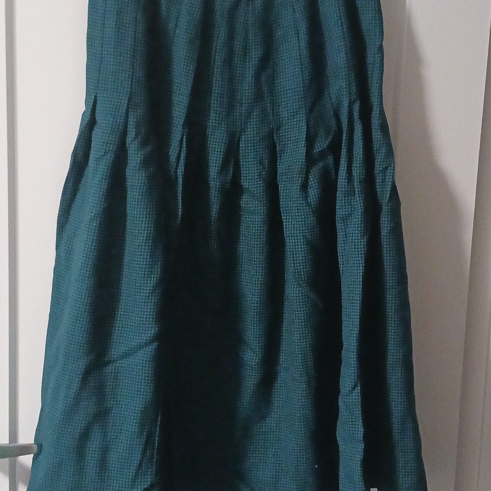 Chic Teal A-Line Women's Skirt